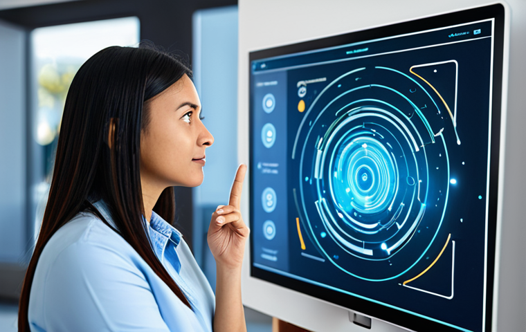 A thoughtful professional individual, fully clothed in a modest business casual outfit, interacts with a holographic interface displaying abstract data streams and personalized recommendations. The background is a modern, clean, and subtly complex digital environment, hinting at the pervasive presence of AI in daily life, with blurred elements representing smart home interfaces and autonomous vehicle concepts. The person has a contemplative expression, symbolizing the interplay between convenience and the ethical questions of AI's influence. Perfect anatomy, correct proportions, natural pose, well-formed hands, proper finger count, natural body proportions. Professional photography, high quality, digital art, safe for work, appropriate content, fully clothed, family-friendly.