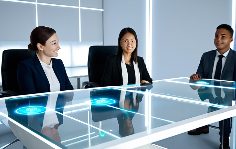 로봇과 인간 관계의 윤리적 쟁점 - **Prompt for an image depicting Algorithmic Bias (Fairness):**
    "A visually striking, modern offi...