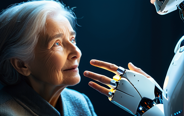 로봇과 인간 관계의 윤리적 쟁점 - **Prompt for an image depicting Algorithmic Bias (Fairness):**
    "A visually striking, modern offi...